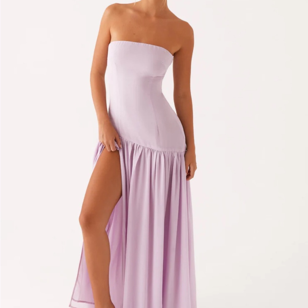 Peppermayo Strapless Lilac Dress